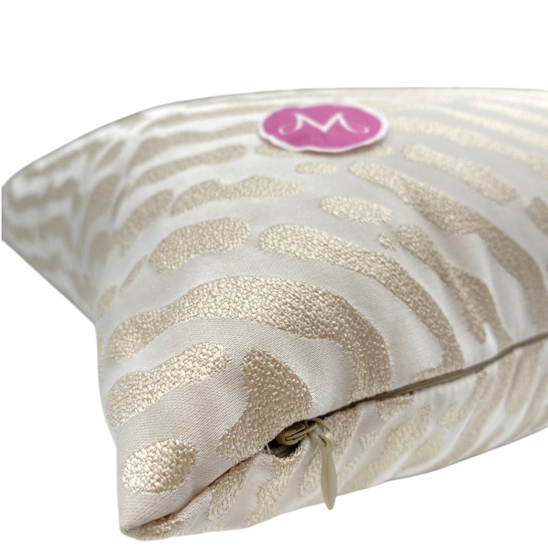 LIU JO Cuscino Arredo Jacquard Impronta logo Corsivo 40x40 Sabbia - LL2523 00069