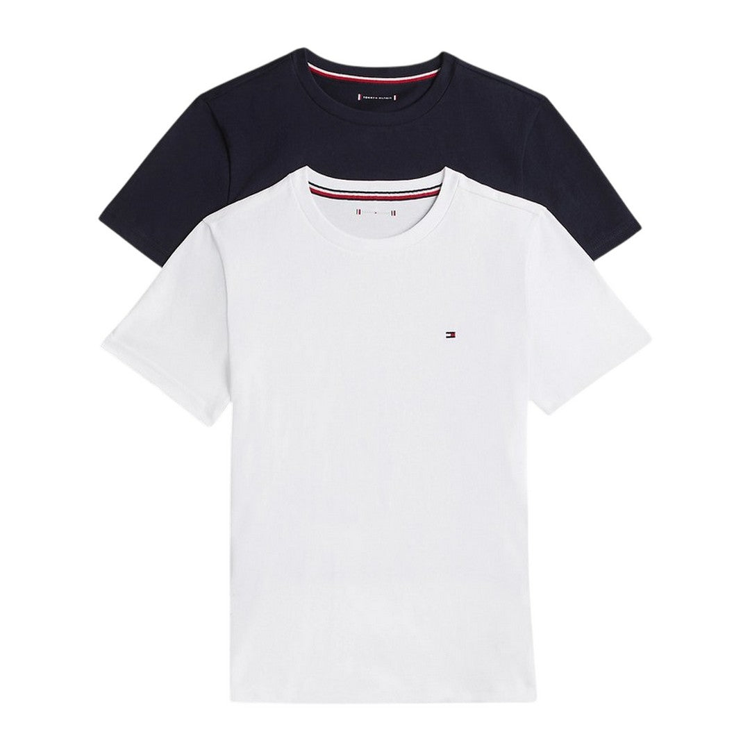 Tommy Hilfiger 2 Pack T-Shirt Bambino Desert Sky/White - UB0UB00310-0S0