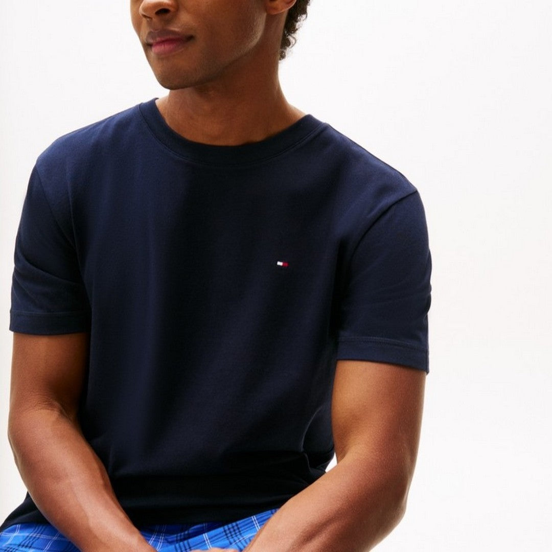 Tommy Hilfiger Beachwear T-Shirt Blu Uomo - UM0UM03362-DW5