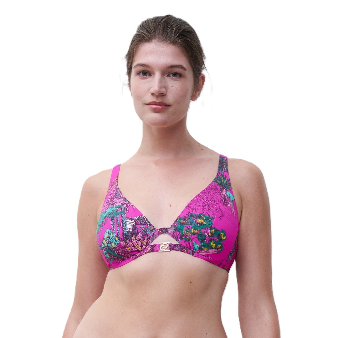 Chantelle Beachwear Top Bikini Monoferretto Scollatura Profonda Sauvage-C17U