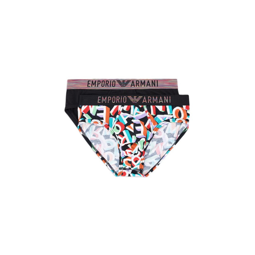 Emporio Armani Slip uomo 2pack Multicolor Ea/Black - EM000250 AF10798 MC104