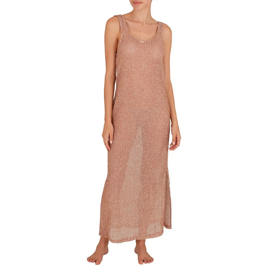 Emporio Armani Beachwear Abito lungo Powder Pink - EW001414 AF12204 U4115