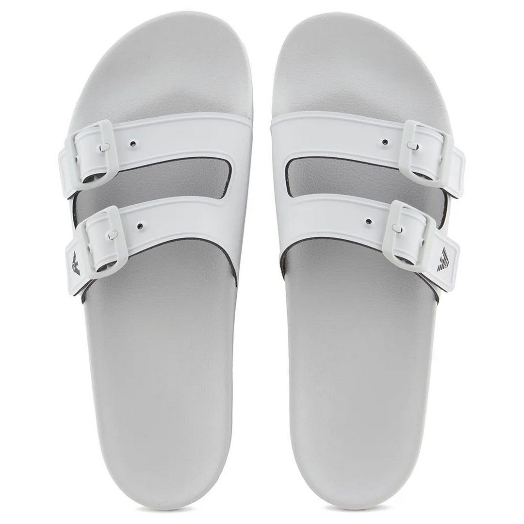 Emporio Armani Beachwear Ciabatte White+Black - XVPS13 XR275 T680