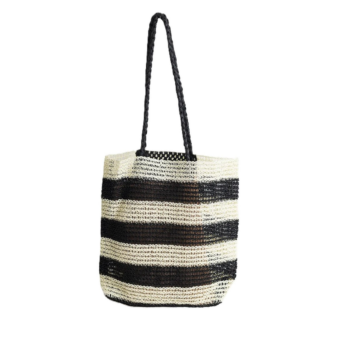 Noidinotte Borsa Cartapaglia a strisce- TR001344PB401