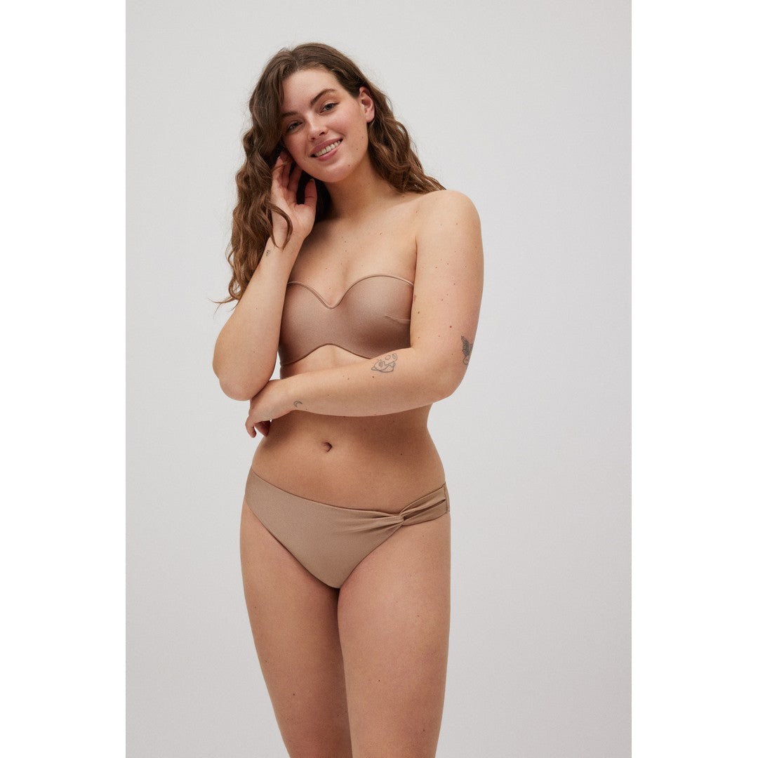 Ysabel Mora Beachwear Slip Bikini Tinta Unita Donna - 82926