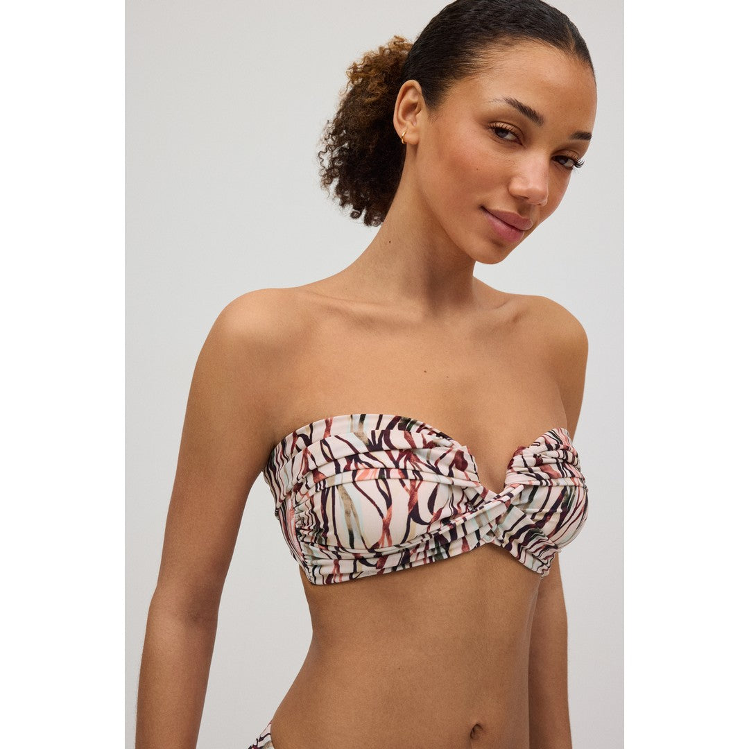 Ysabel Mora Beachwear Top Bikini A Fascia Stampato Donna - 82969