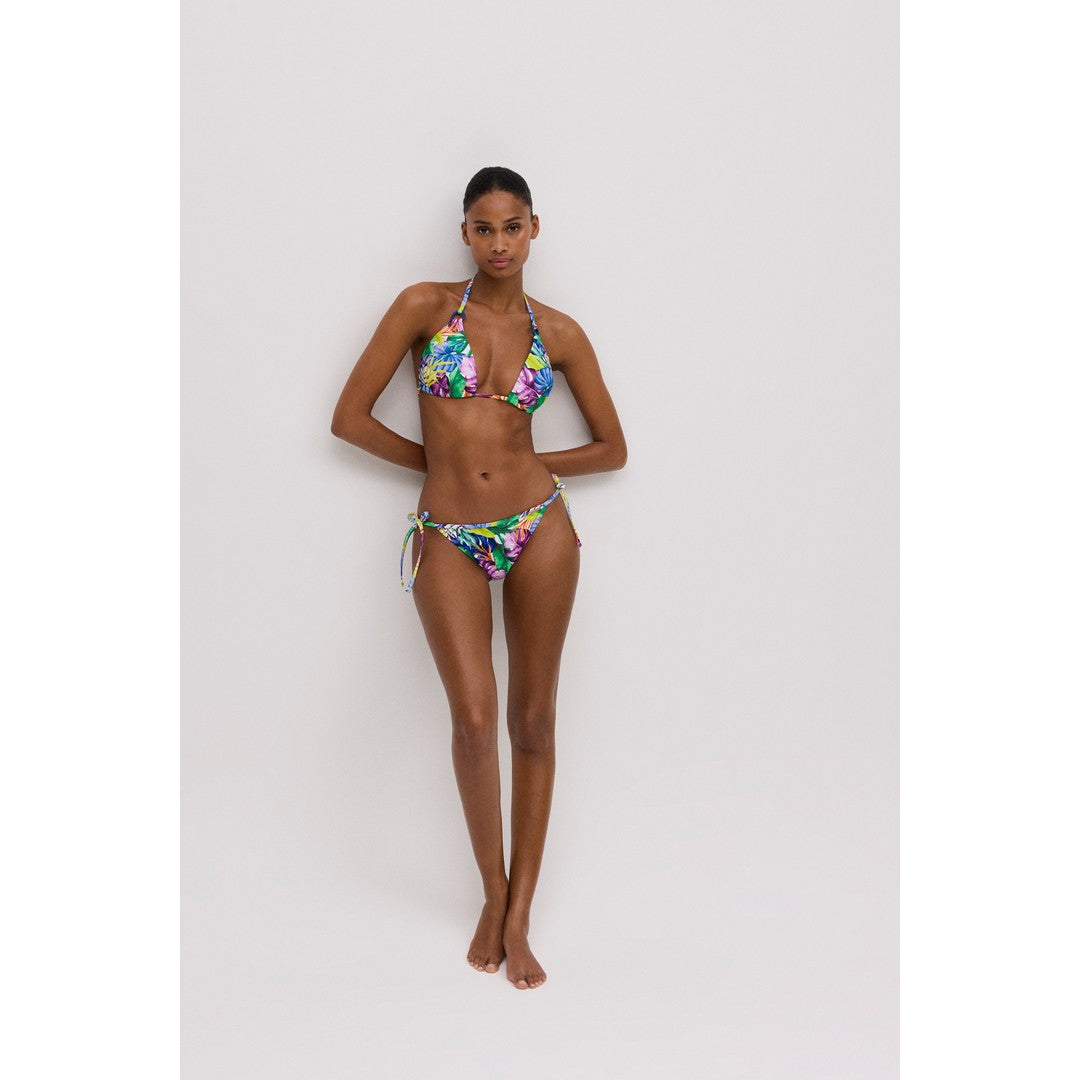 Ysabel Mora Beachwear Slip Bikini Allacciato Con Stampa Donna - 83012