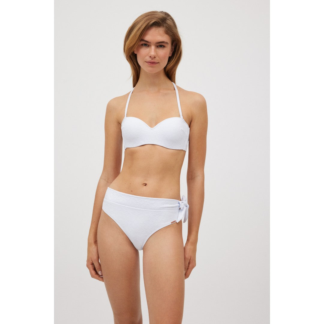 Ysabel Mora Beachwear Set Bikini Donna testurizzato con fascia e slip - 83044