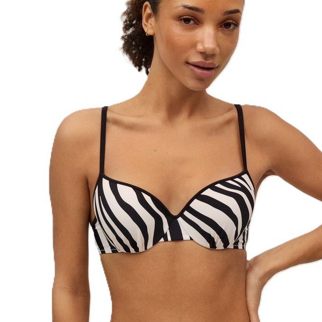 Ysabel Mora Beachwear Top Bikini Con Coppa E Ferretto Donna Animalier - 83064