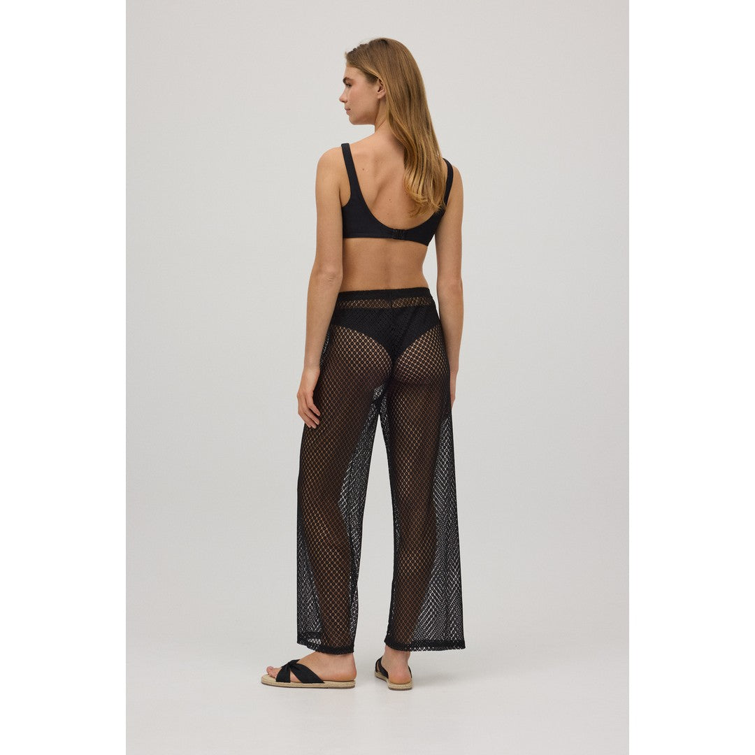 Ysabel Mora Beachwear Pantaloni Lunghi In Tessuto Traforato Donna - 86112