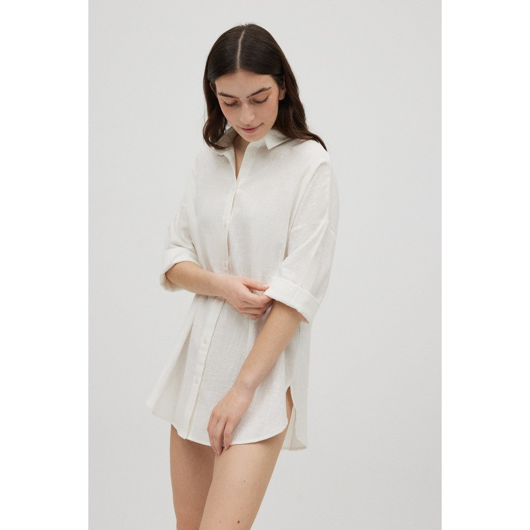 Ysabel Mora Beachwear Camicia Donna In Cotone Fluido - 86148