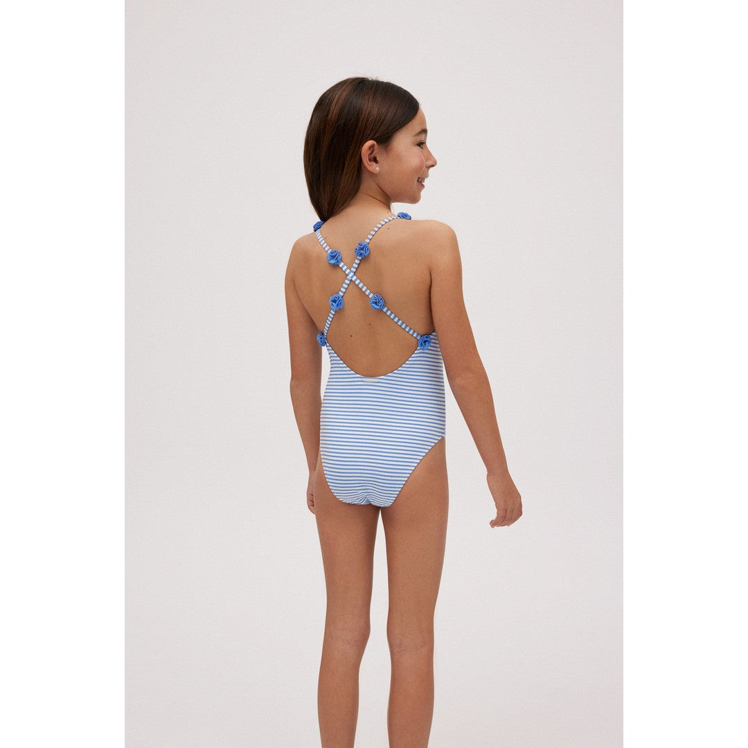 Ysabel Mora Beachwear Costume Da Bagno Per Bambina Intero - 95132