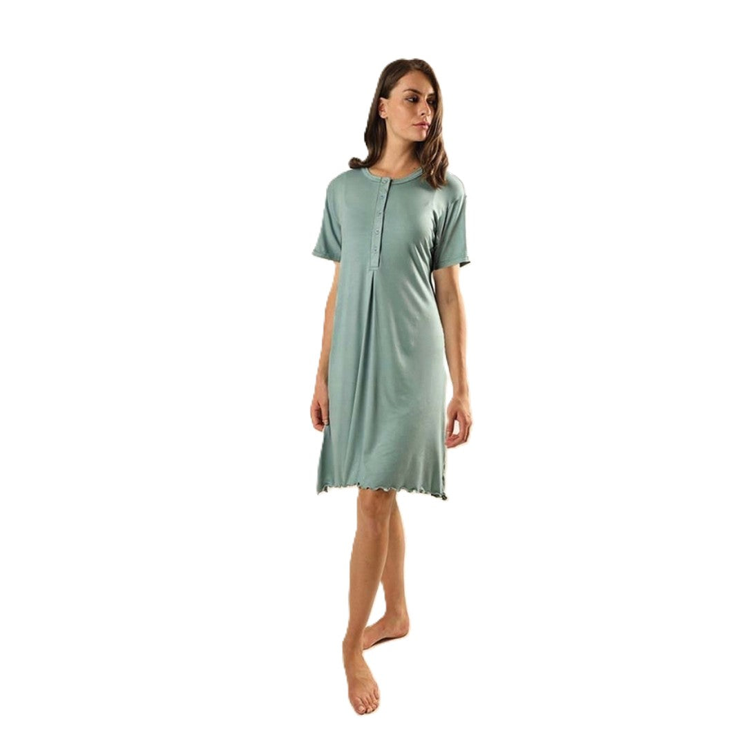 Gary camicia da notte donna manica corta in viscosa - Z55157