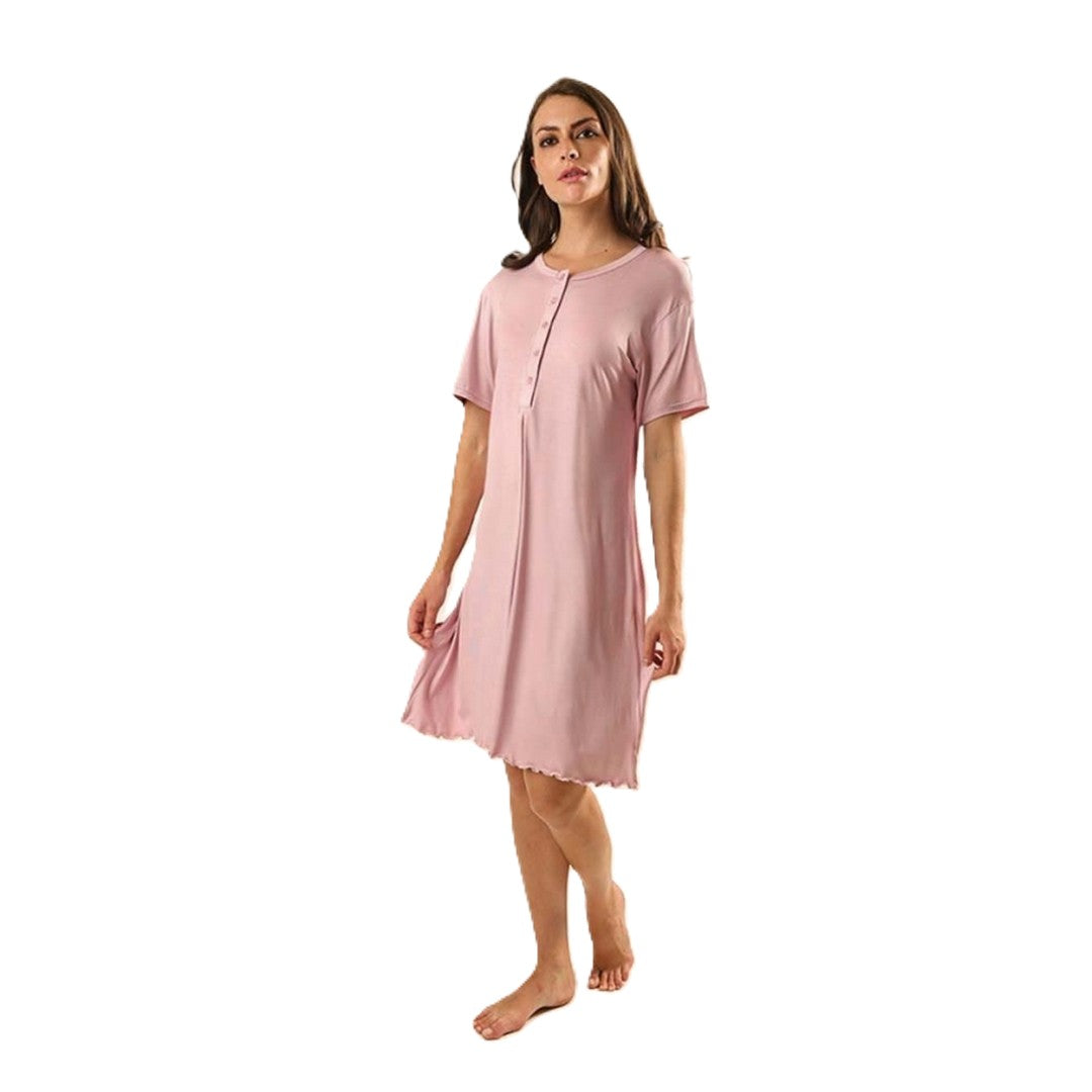 Gary camicia da notte donna manica corta in viscosa - Z55157