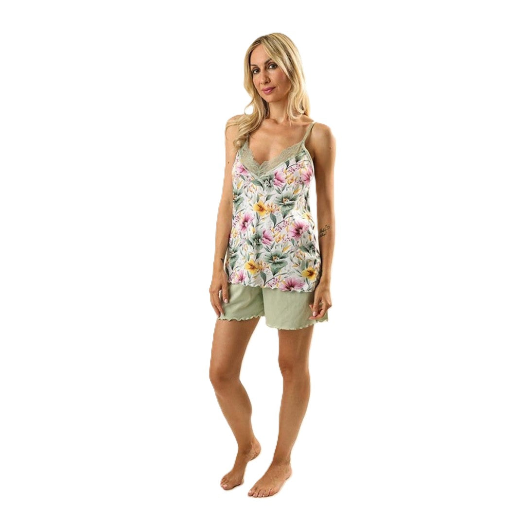 Gary pigiama donna spallina in cotone - Z55079