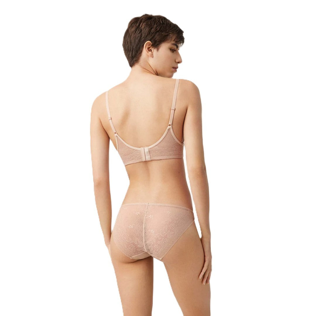 Ysabel Mora Slip donna in pizzo floreale Invisibile taglio laser 19670 Nude