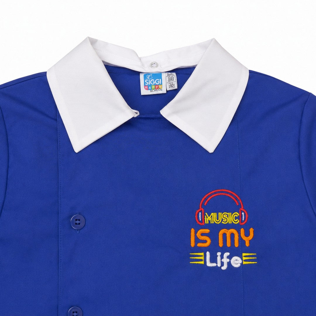 Siggi Happy School Grembiule Scuola Bambino Con Bottoni