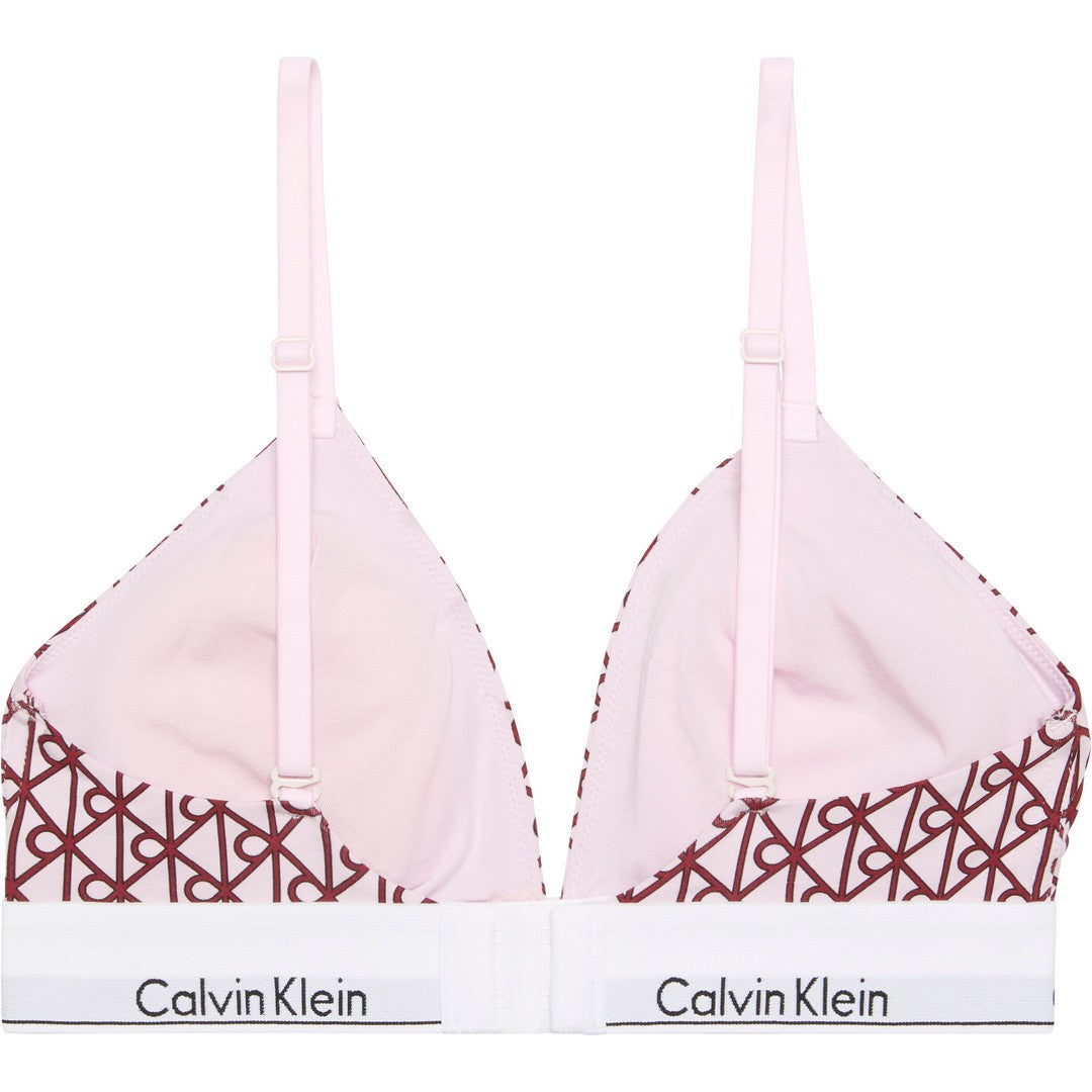 Calvin Klein Reggiseno Donna Triangolo Stampato Leggermente Imbottito Icon