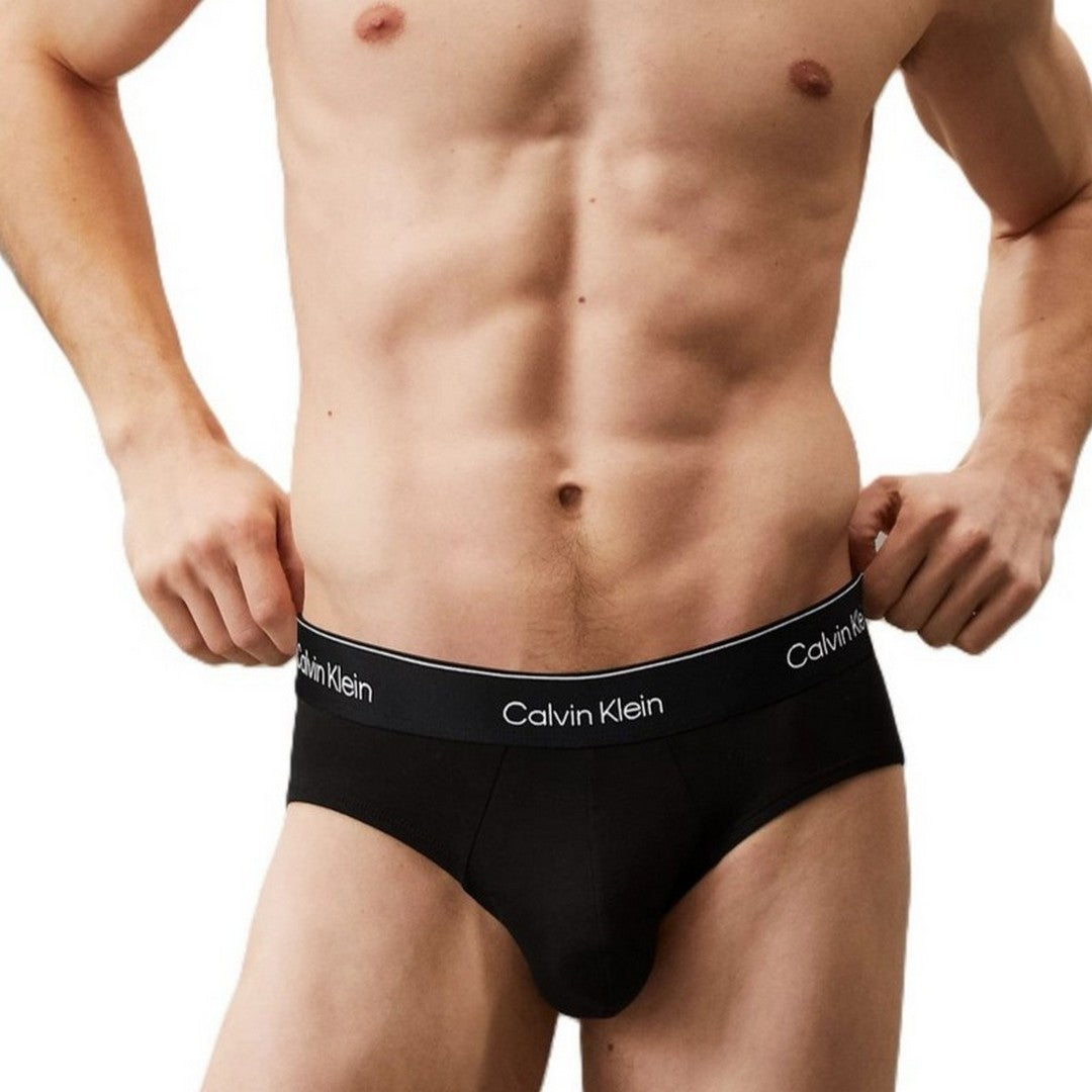 Calvin Klein Underwear Uomo Slip In Confezione Da 3 - Cotton St - LV00NB4388 TM6