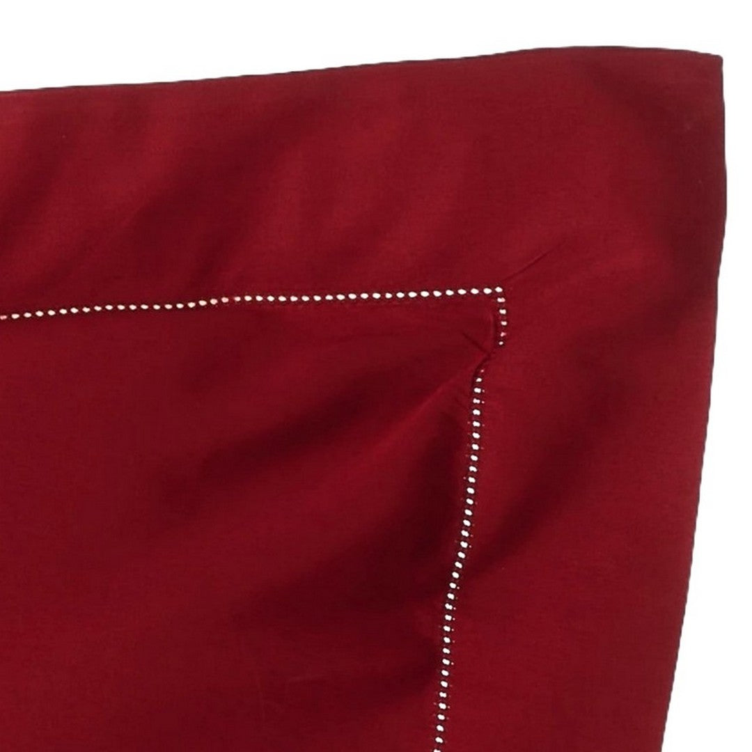 Maestri Cotonieri Home Coppia Federe in Raso di Cotone orlo a giorno