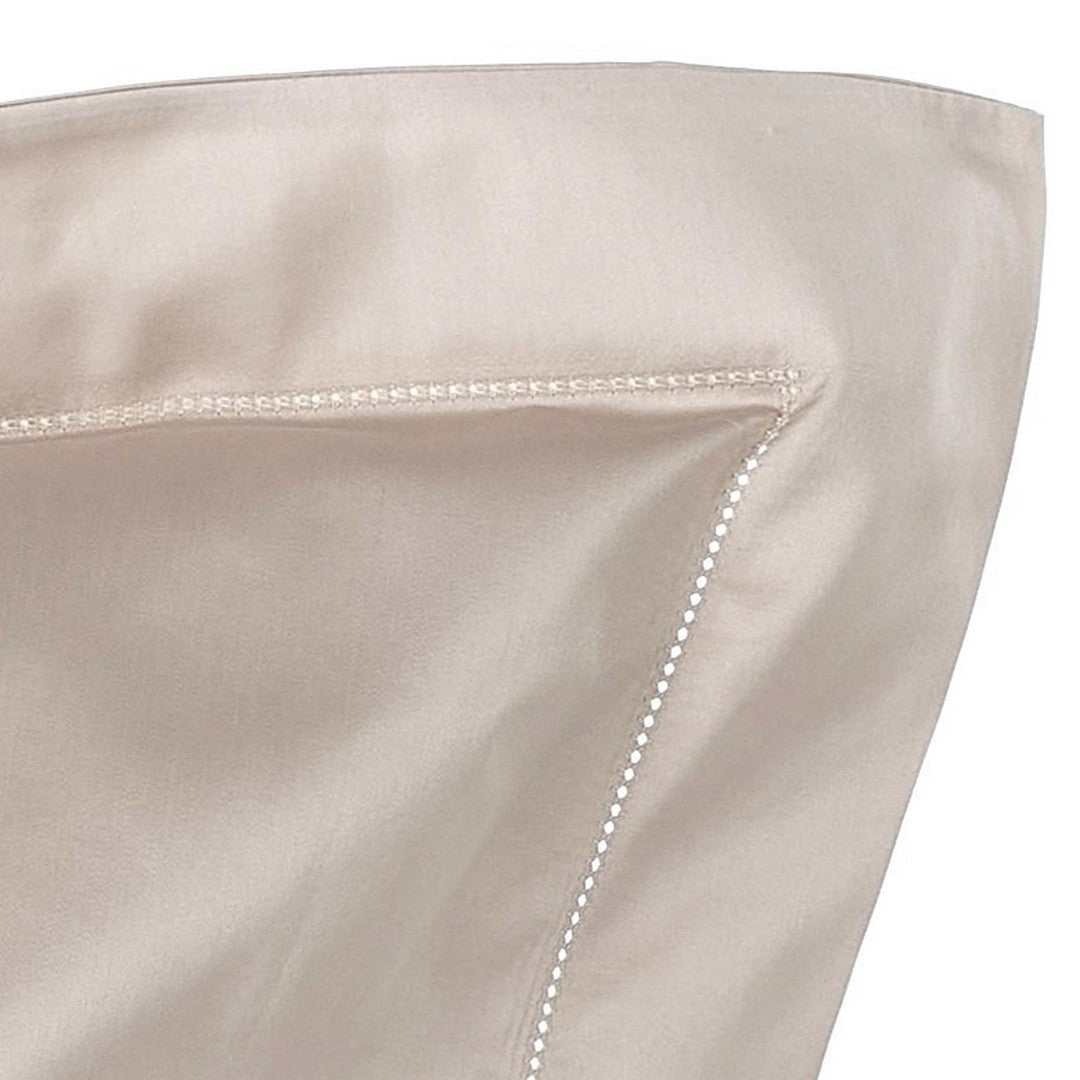 Maestri Cotonieri Home Coppia Federe in Raso di Cotone orlo a giorno