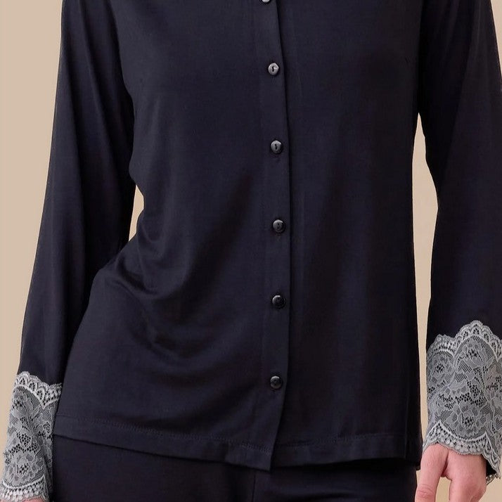 Noidinotte Pigiama Donna Modal Modello Camicia Easychic - FA009312