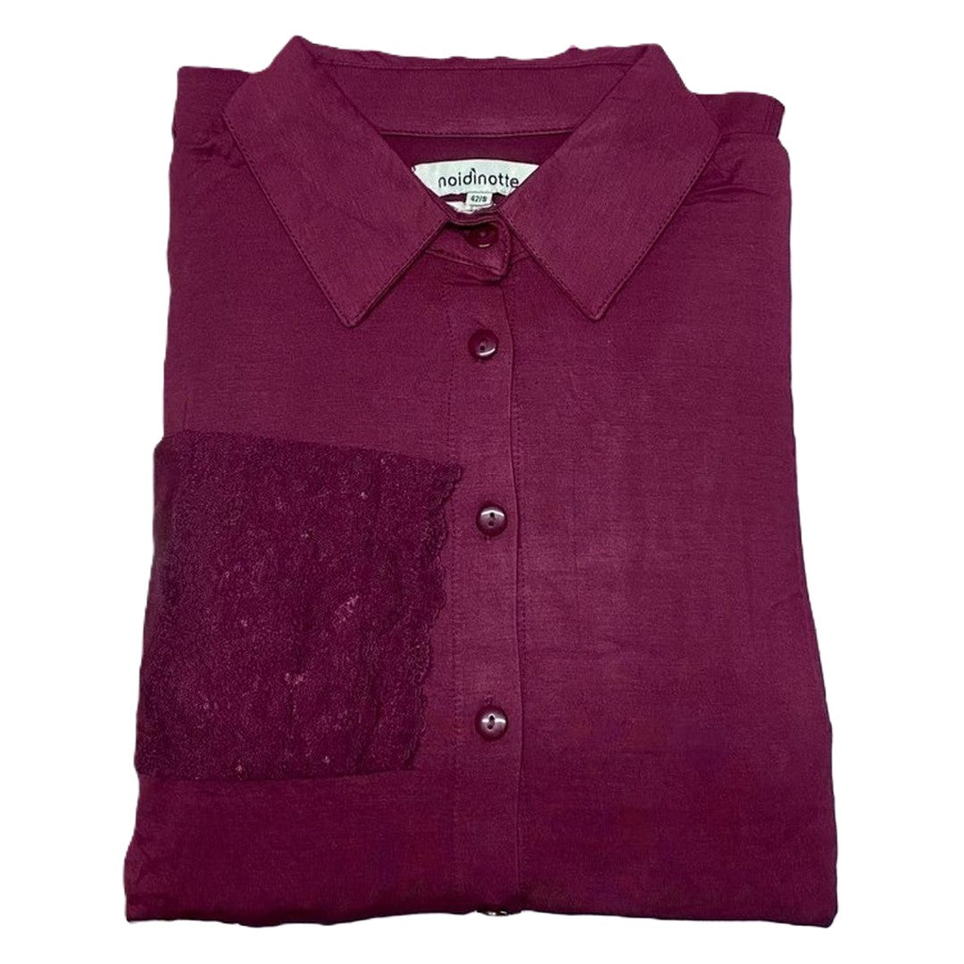 Noidinotte Pigiama Donna Modal Modello Camicia Easychic - FA009312