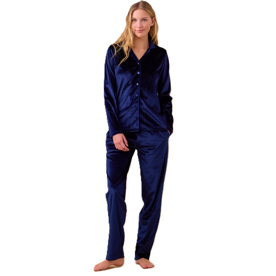 Noidinotte Pigiama Donna Ciniglia Aperto- FA009344