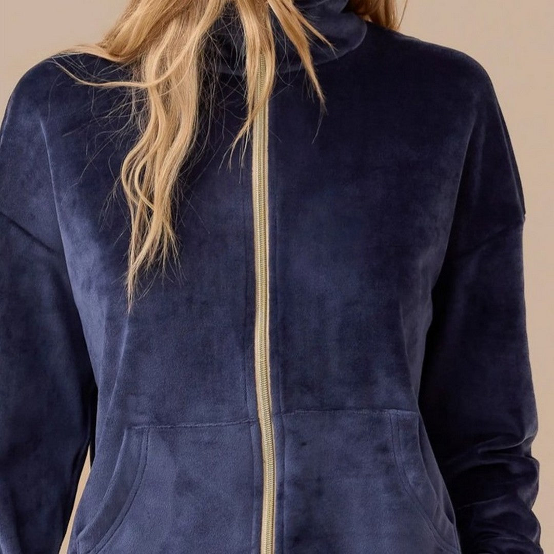 Noidinotte Donna Completo in Ciniglia con Zip  - FA009442