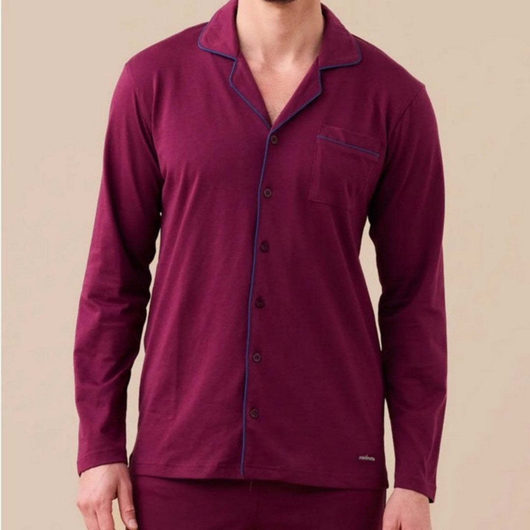 Noidinotte Pigiama Uomo Jersey Invernale CAldo Cotone  - FC003173