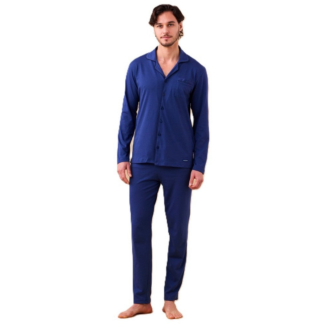 Noidinotte Pigiama Uomo Jersey Invernale CAldo Cotone  - FC003173