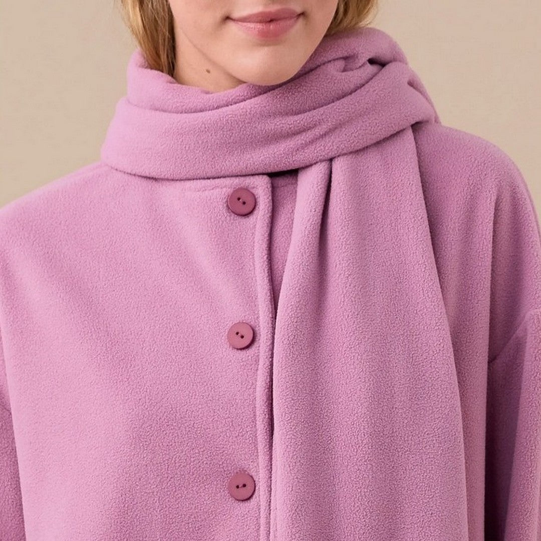 Noidinotte Vestaglia Donna Micropile Sciarpa Removibile - GE002997