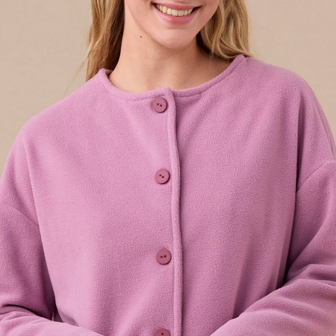 Noidinotte Vestaglia Donna Micropile Sciarpa Removibile - GE002997