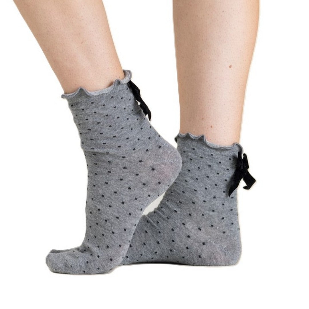 Noidinotte Calzini Donna in Cotone Caldo Cotone Fantasia Pois - TR001412