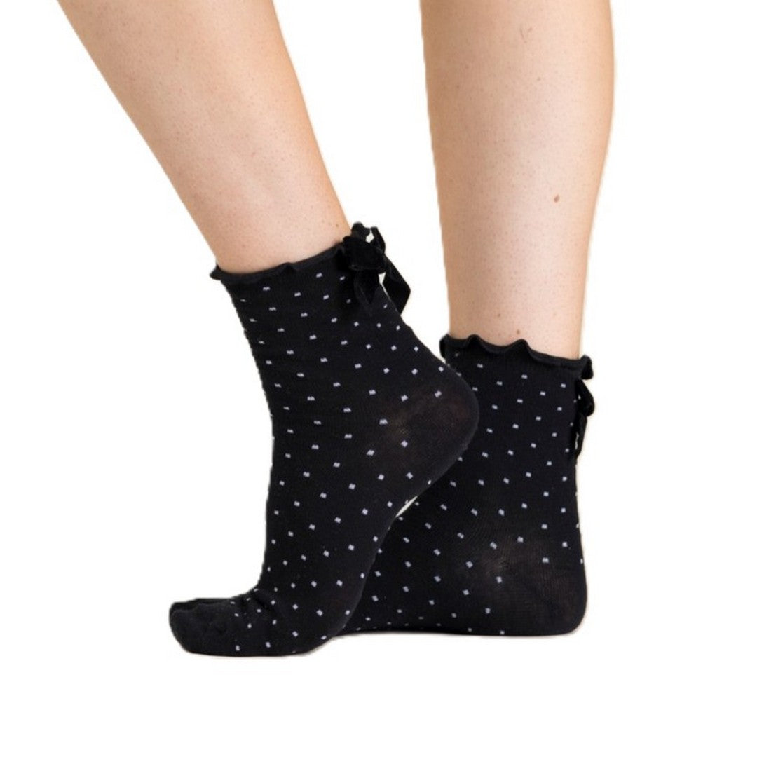 Noidinotte Calzini Donna in Cotone Caldo Cotone Fantasia Pois - TR001412