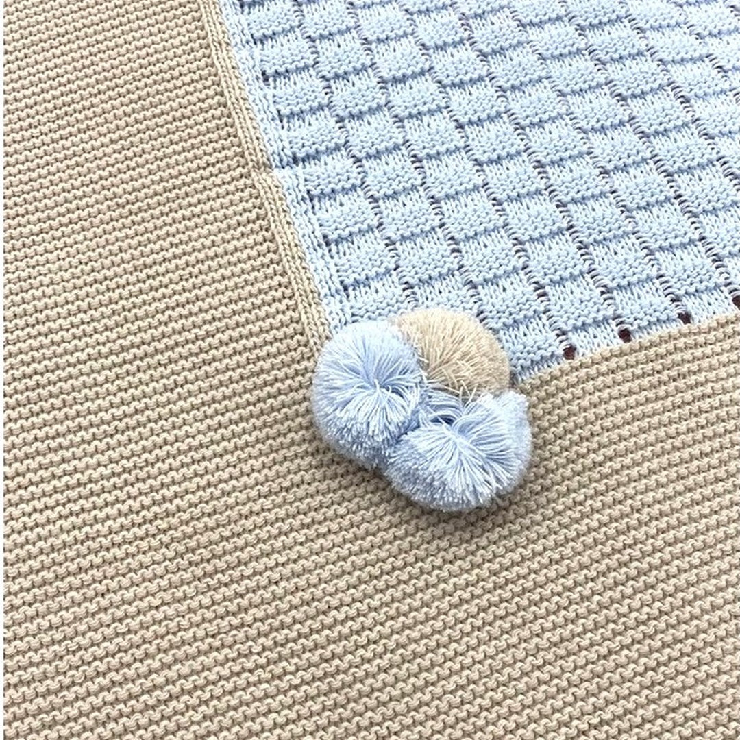 Prime Emozioni Copertina per culletta in lana 98x75 Made in Italy