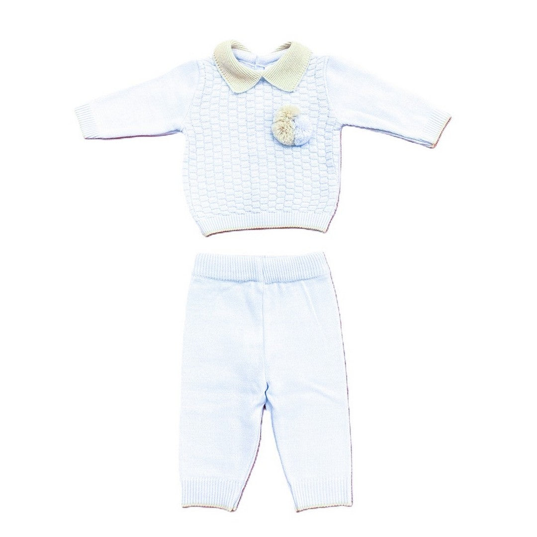 Prime Emozioni Completo 2 pezzi Nascita in lana 0-1 mese Made in Italy