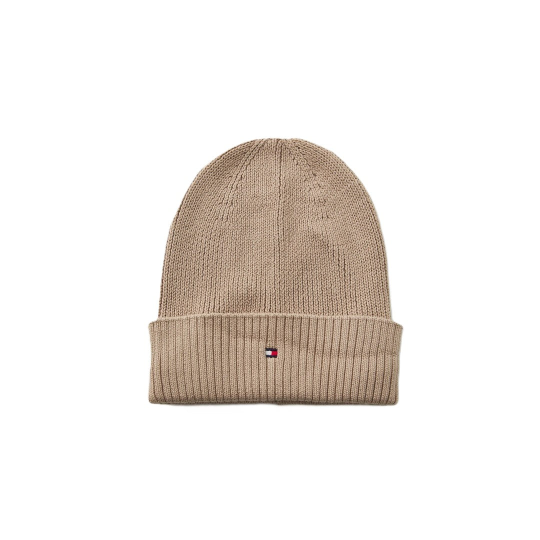 Tommy Hilfiger Kids Cappello a Coste Bambino Rib Flag Beanie - AU0AU02006-GUQ
