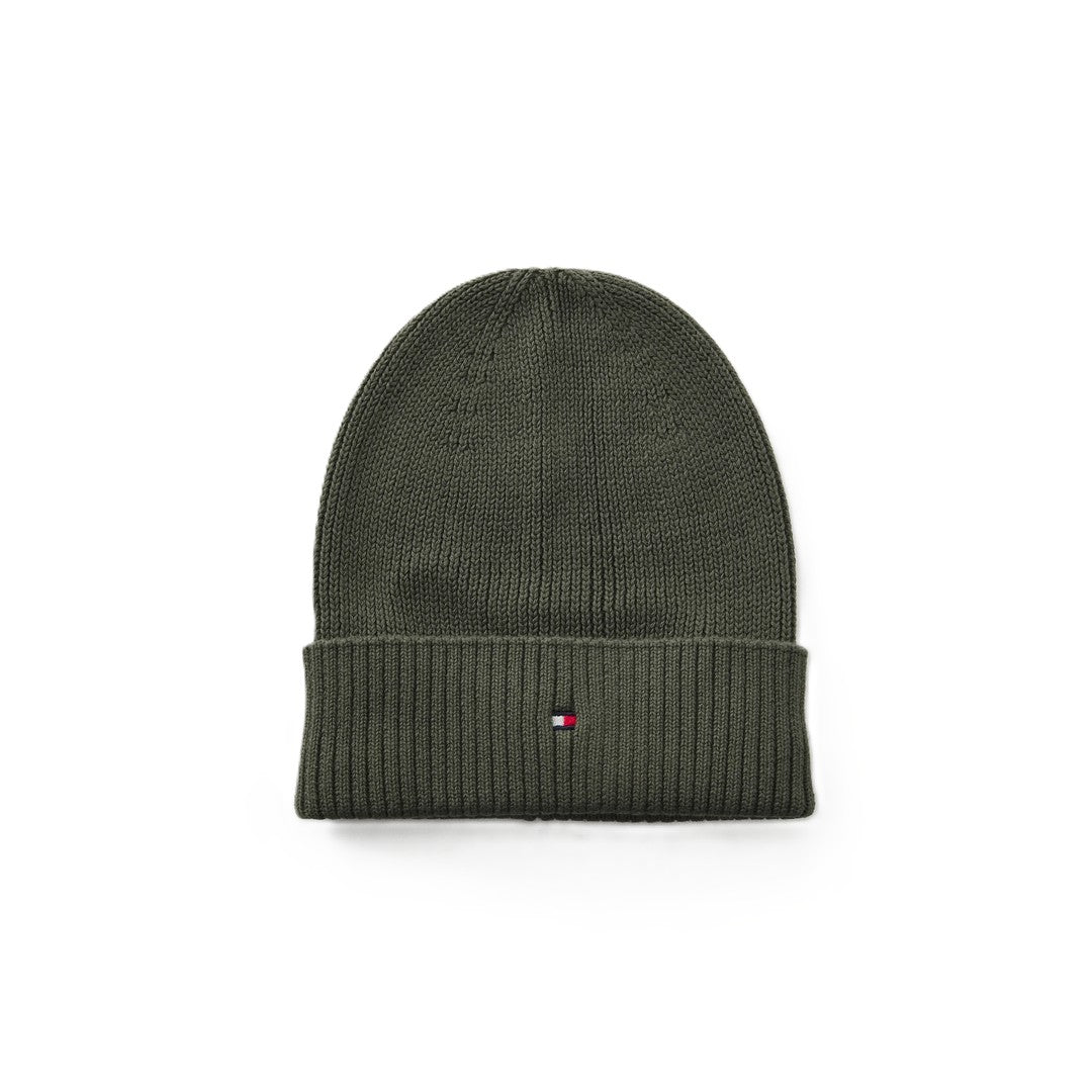 Tommy Hilfiger Kids Cappello a Coste Bambino Rib Flag Beanie - AU0AU02006-MRH