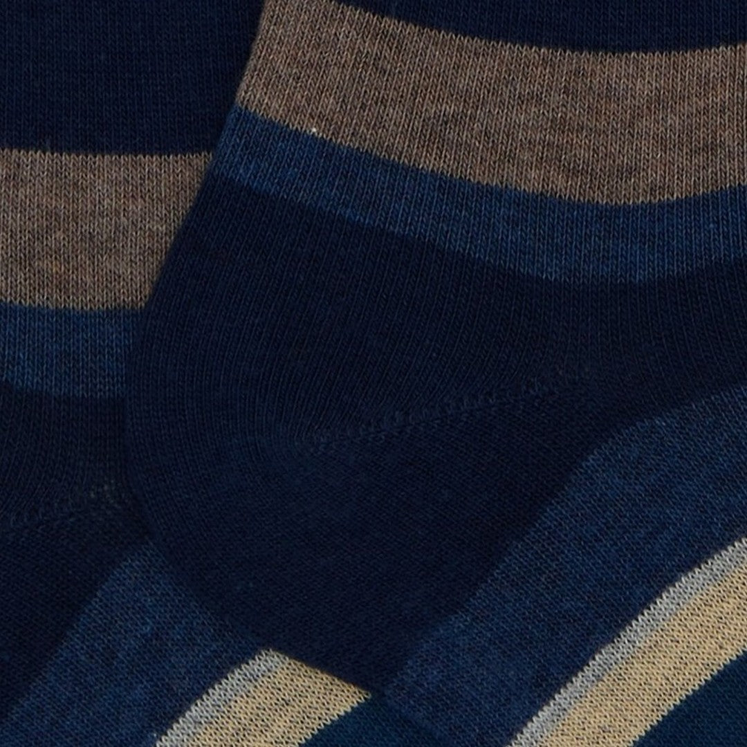 Gallo Calza Lunga Uomo Cotone caldo Righe Multicolor Blu