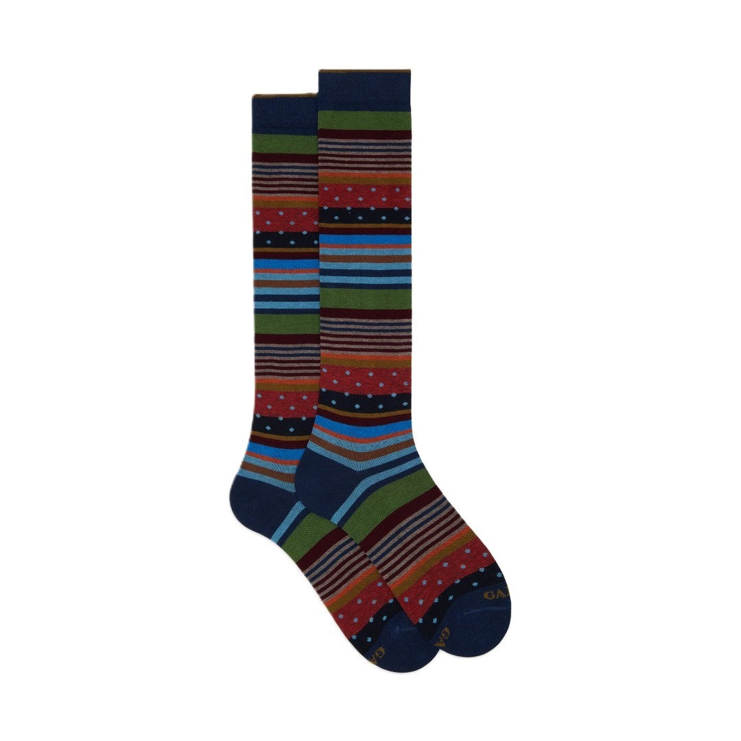 Gallo Calza Lunga Uomo Caldo Cotone Fantasia Mix Multicolor