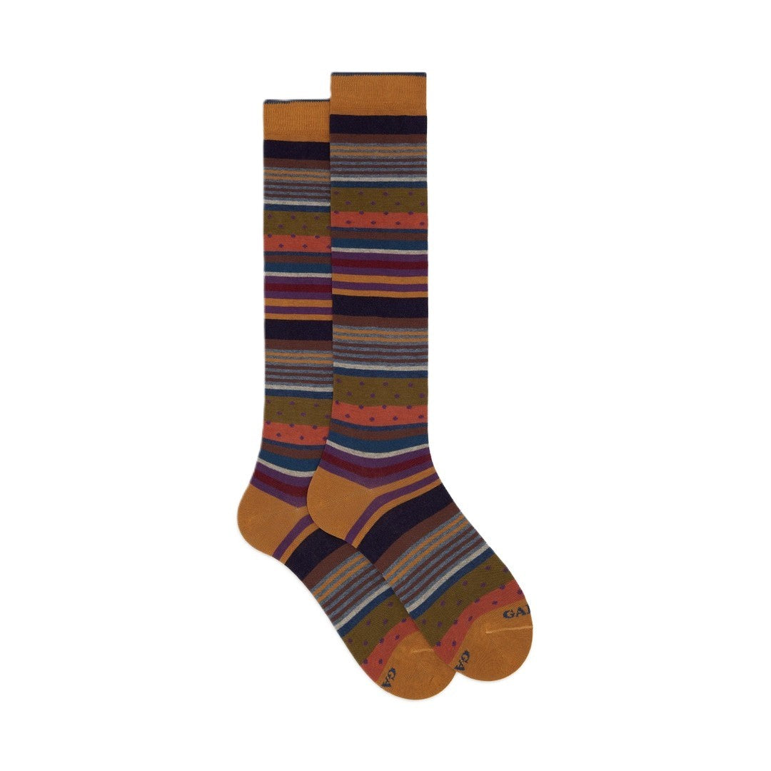 Gallo Calza Lunga Uomo Caldo Cotone Fantasia Mix Multicolor