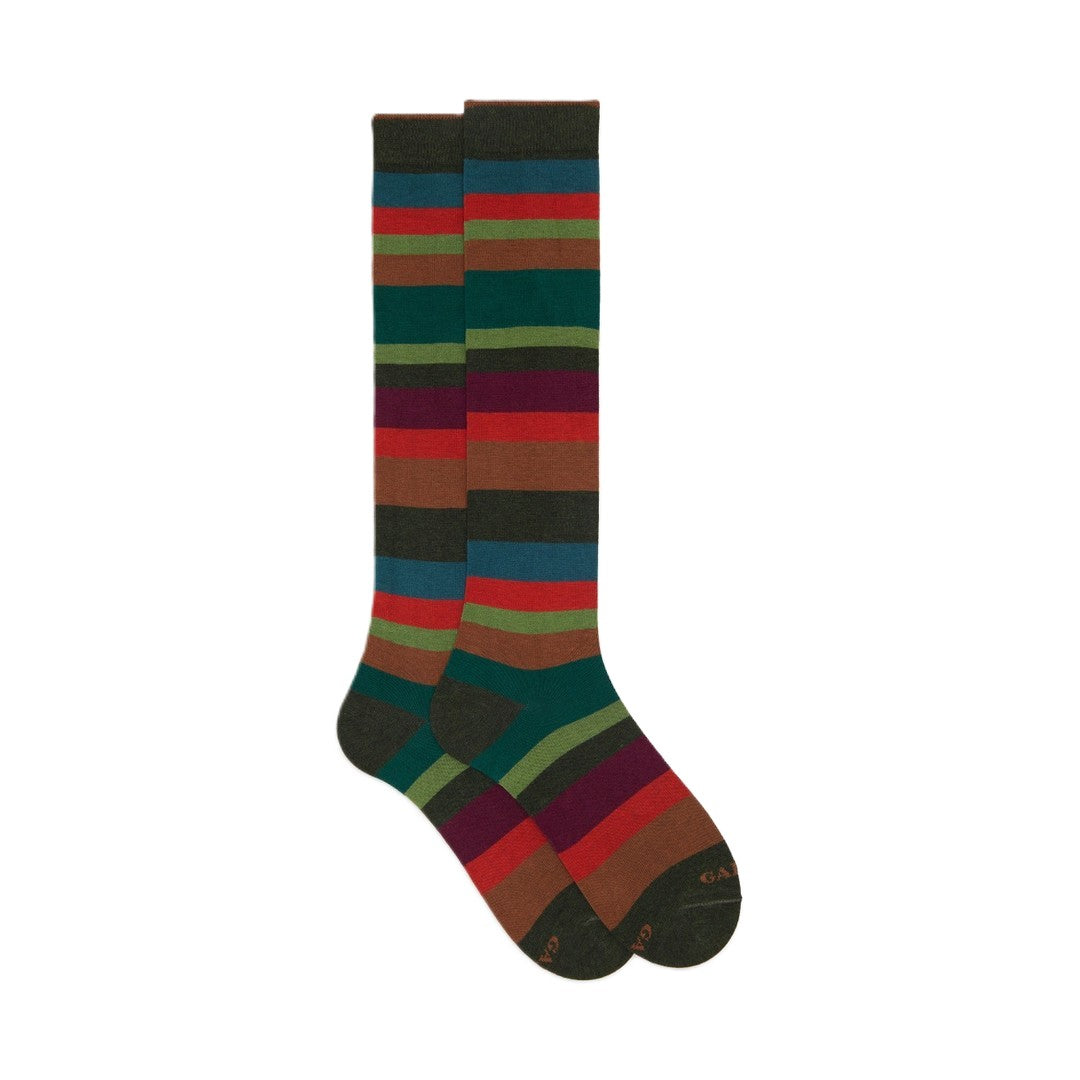 Gallo Calza Lunga Uomo Caldo Cotone Fantasia Multicolor