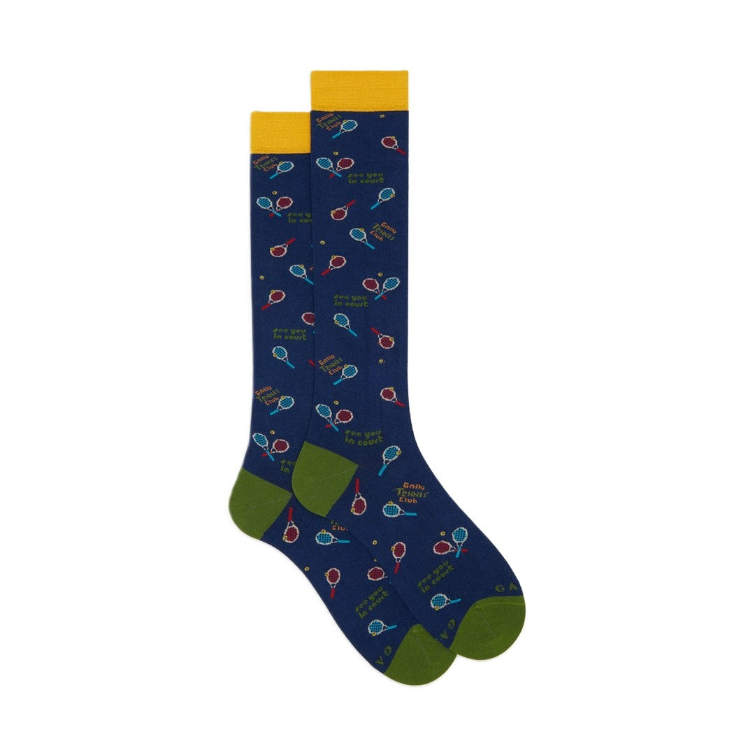 Gallo Calza Lunga Uomo Cotone Fantasia Tennis