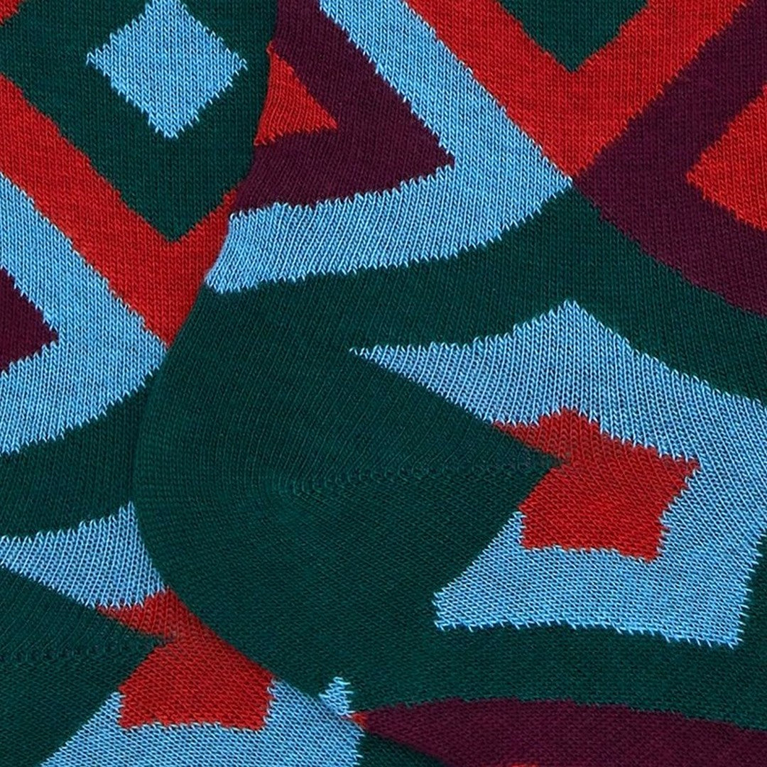 Gallo Calza Lunga Uomo Fantasia Rombi Concentrici