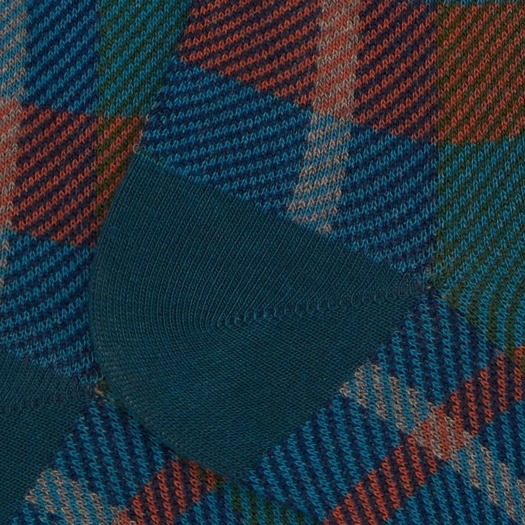 Gallo Calza Lunga Uomo Fantasia Tartan Laguna