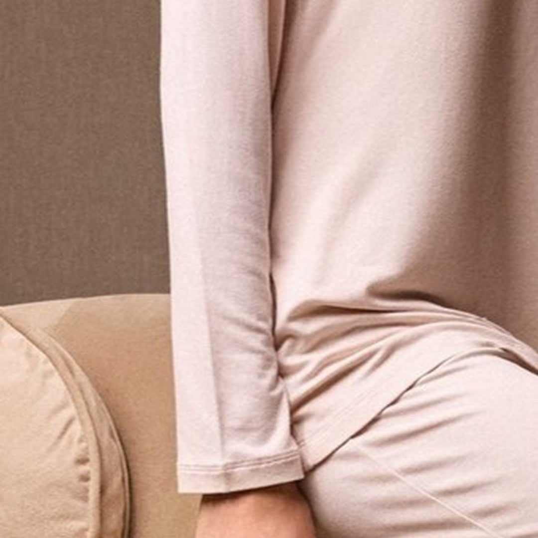 Lormar Pigiama donna in viscosa pesante aperto colletto Smoking