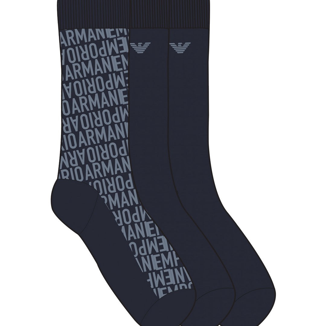 Emporio Armani 3 Pack Calze Corte Uomo EM000554-AF18180-MB285