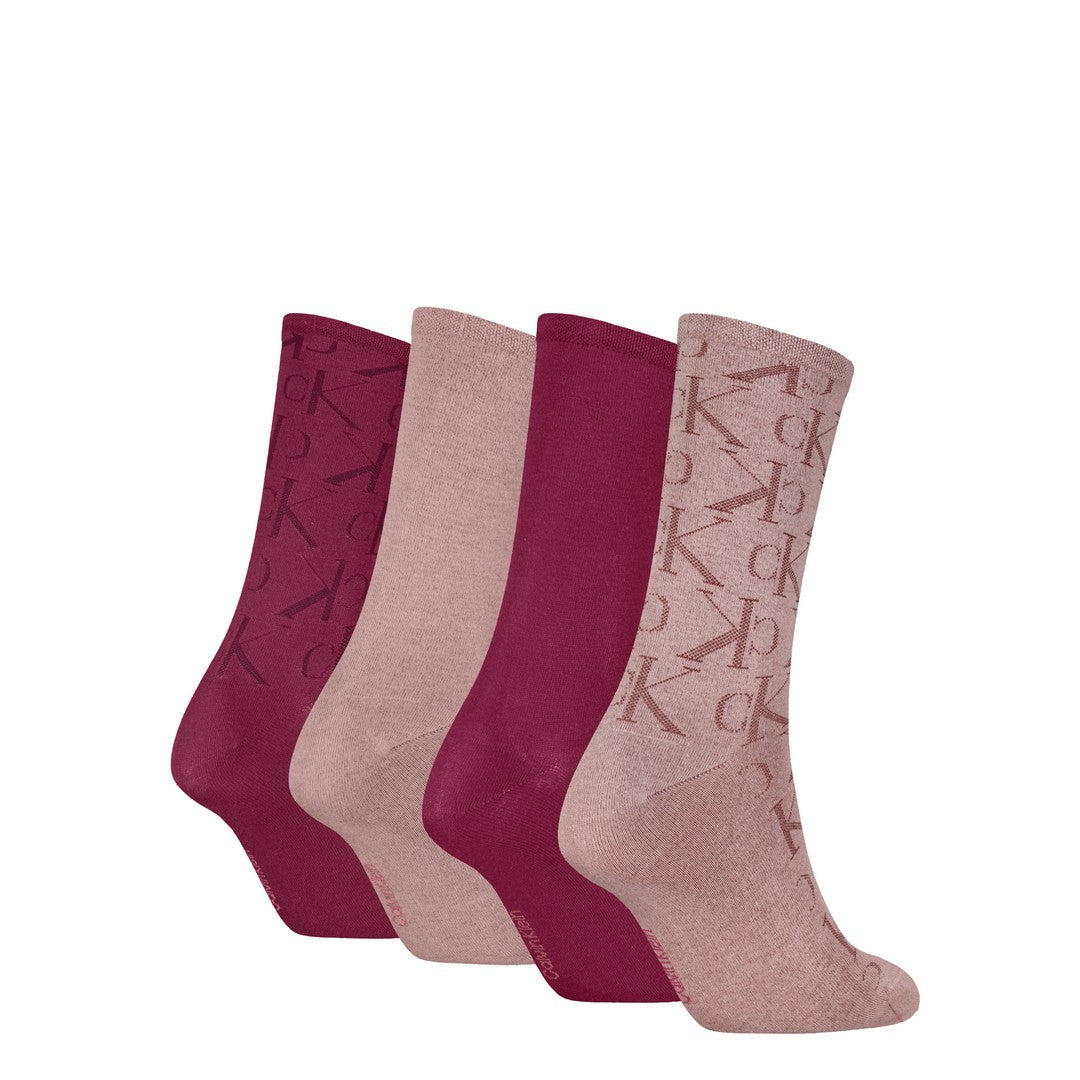 Calvin Klein Donna 4P Calzini Corti Logati