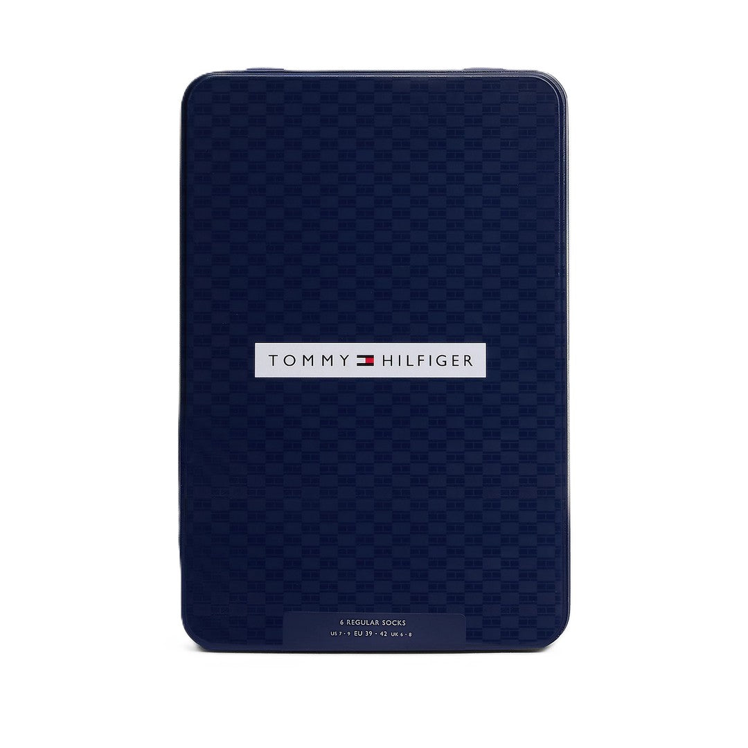 Tommy Hilfiger Uomo Calze Corte 6P Giftbox Birdey Nero 701235373 002